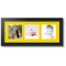 ArtToFrames Collage Photo Picture Frame with 3 - 5x5 inch Openings, Framed in Black with Over 62 Mat Color Options and Regular Glass (CSM-3926-95)
